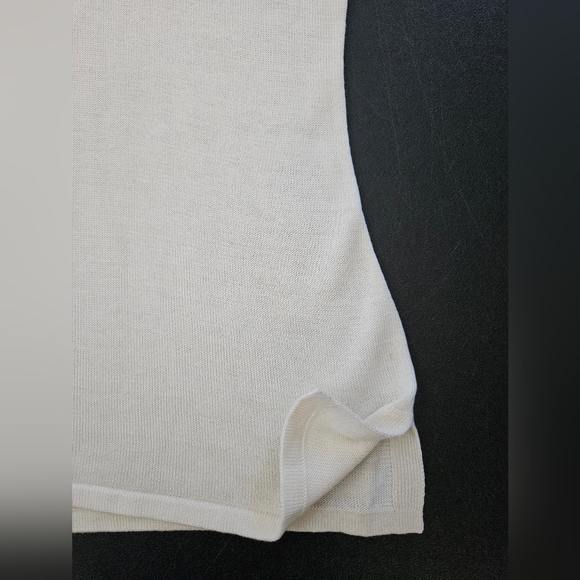 NWOT - Silk Blend Studio 101 White Short Sleeve Jersey - Size 1X - Picture 5 of 8